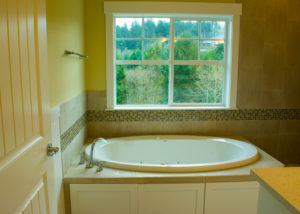 Custom homes with master bathrooms