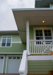 Modern beach house facade